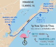 Balade à vélo dimanche 13 mars Sète - Marseillan