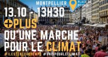 Marche pour le climat avec solutions le 13 octobre à Montpellier