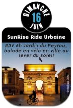 SunRise Ride: une balade à vélo en ville à l’heure dorée: dimanche 16 juin 2019 à 6h