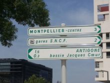 Enfin des panneaux de balisage vélo à Montpellier
