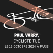 Paul Varry, cycliste tué le 15 octobre 2024 à Paris